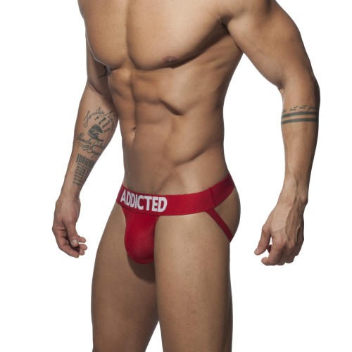 Jockstrapy Push Up Mesh Red Addicted