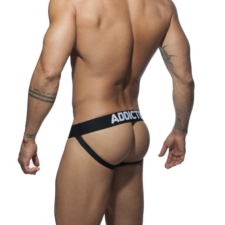 Jockstrapy Push Up Mesh Black Addicted