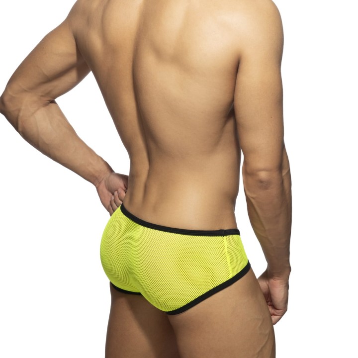 Slipy męskie Fever Mesh Neon Yellow Addicted