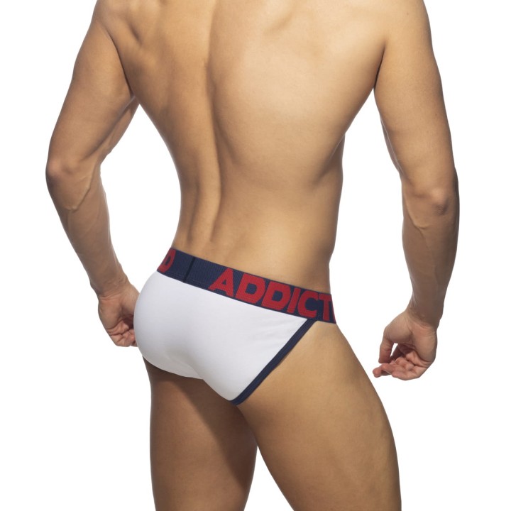 Figi męskie bawełniane Open Fly Navy Addicted