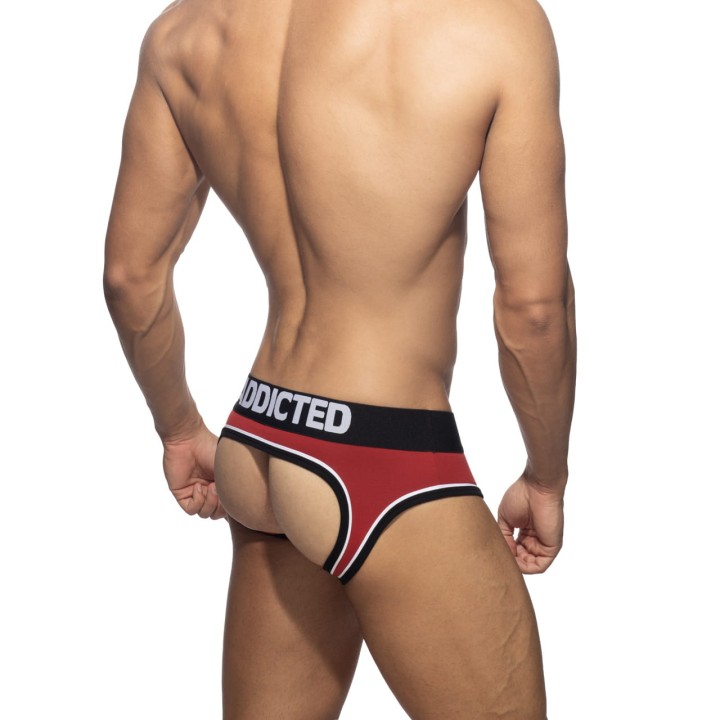 Slipy męskie Double Piping Bottomless Red Addicted