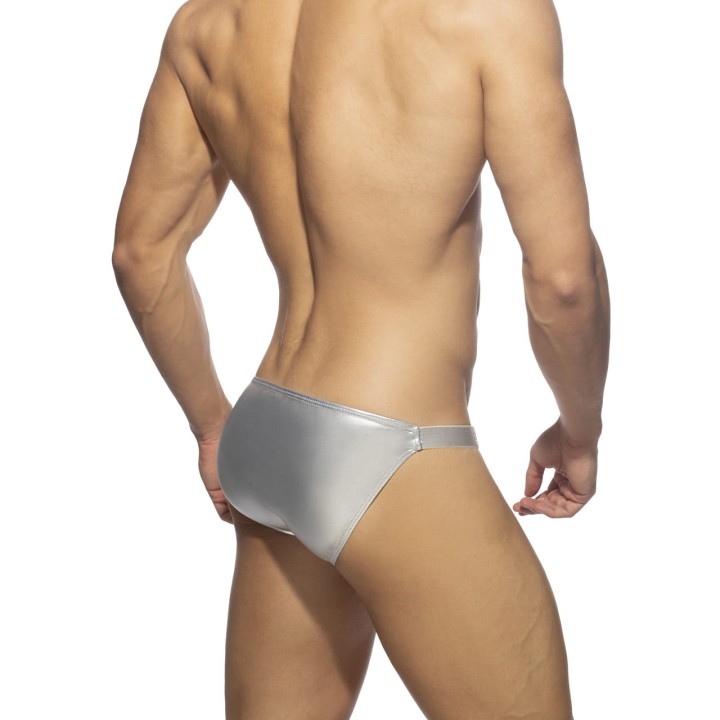 Figi męskie Party Shiny Silver Addicted