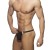 Stringi kąpielowe męskie Golden Snake Brown Addicted