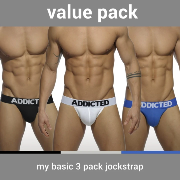 3x jockstrapy męskie My Basic Addicted