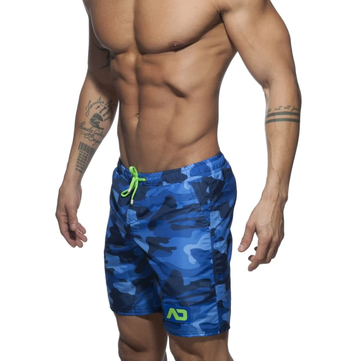 Szorty kąpielowe długie Camo Navy Addicted