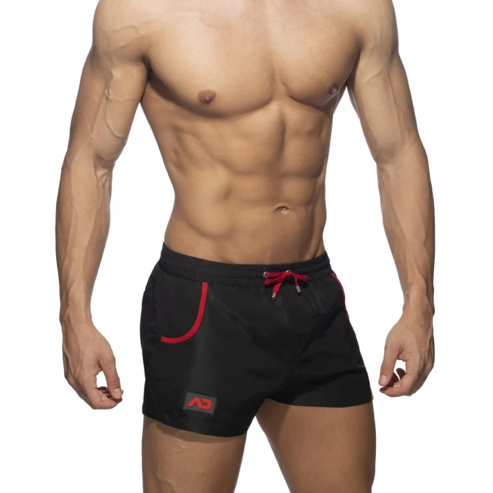 Szorty kąpielowe Rainbow Tape Black Addicted