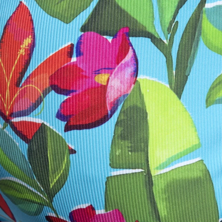 Figi męskie Bold Flowers Turquoise ES Collection