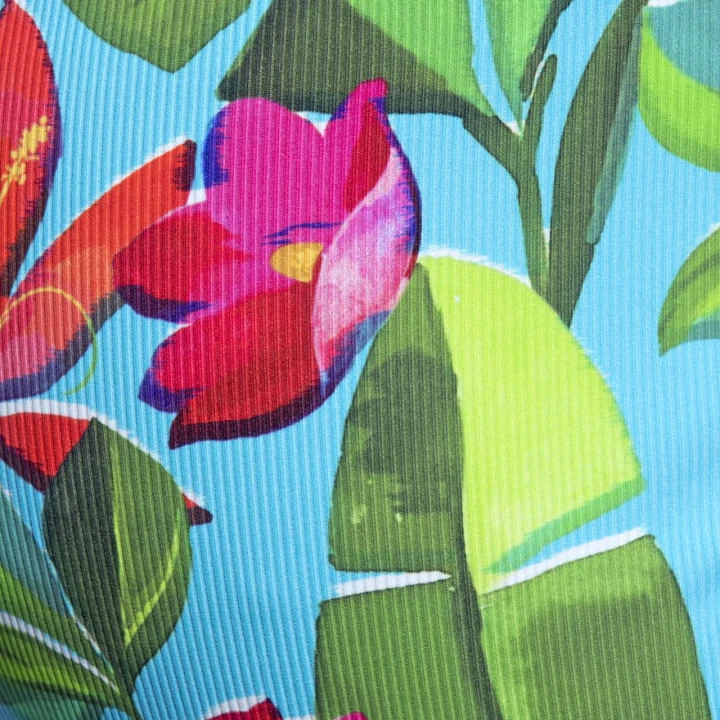 Stringi męskie Bold Flowers Turquoise ES Collection