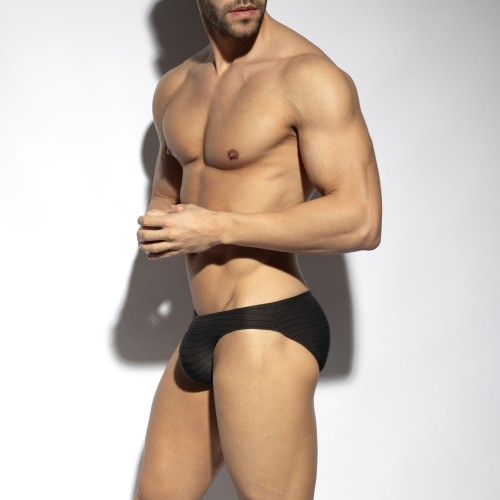 Figi męskie Brownie Stripes Black ES Collection