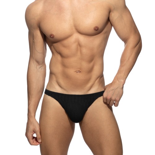 Figi męskie Mock Ribs Black Addicted