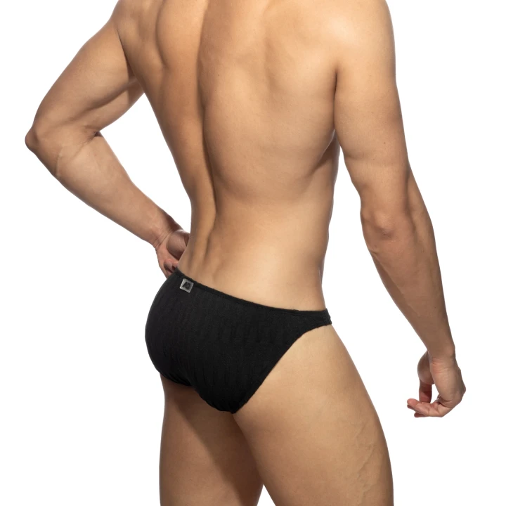 Figi męskie Mock Ribs Black Addicted
