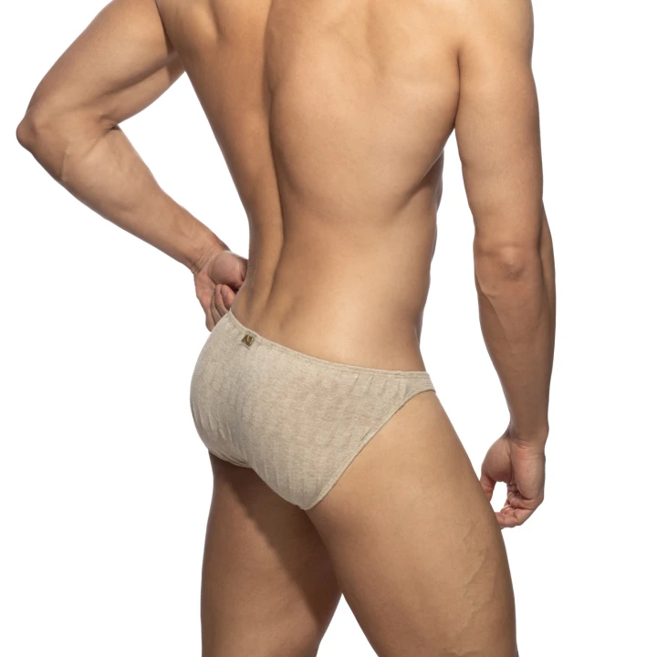 Figi męskie Mock Ribs Beige Addicted