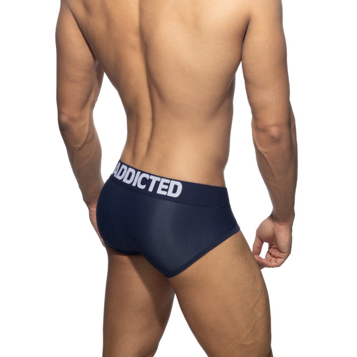 Slipy męskie Push Up Mesh Navy Addicted