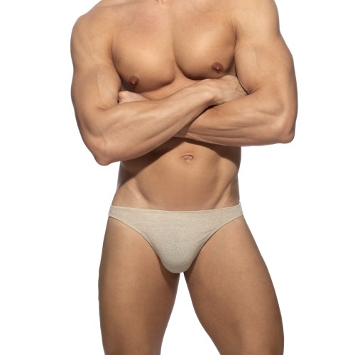 Stringi męskie Slub Jersey Beige Addicted