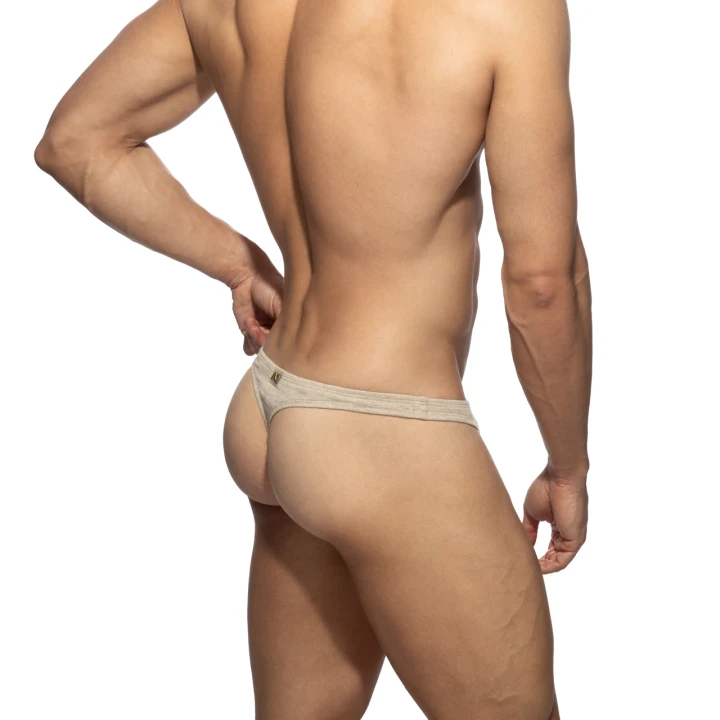 Stringi męskie Slub Jersey Beige Addicted