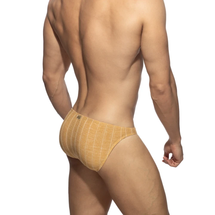 Figi męskie Rib Knit Mustard Addicted