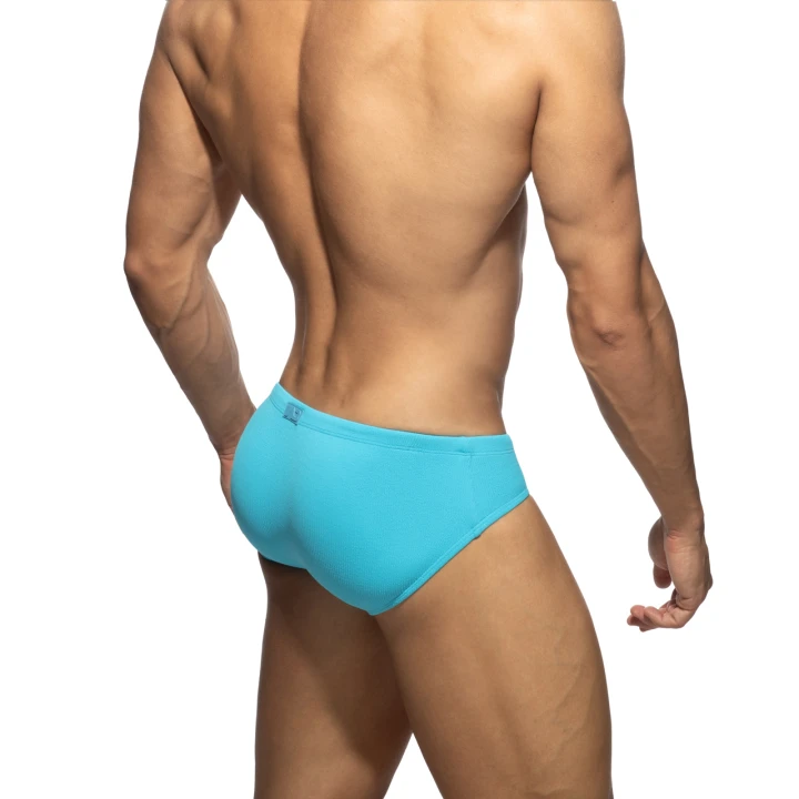 Slipy kąpielowe Basic Rib Turquoise Addicted