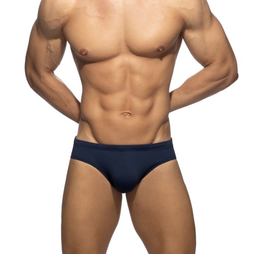 Slipy kąpielowe Basic Rib Navy Addicted