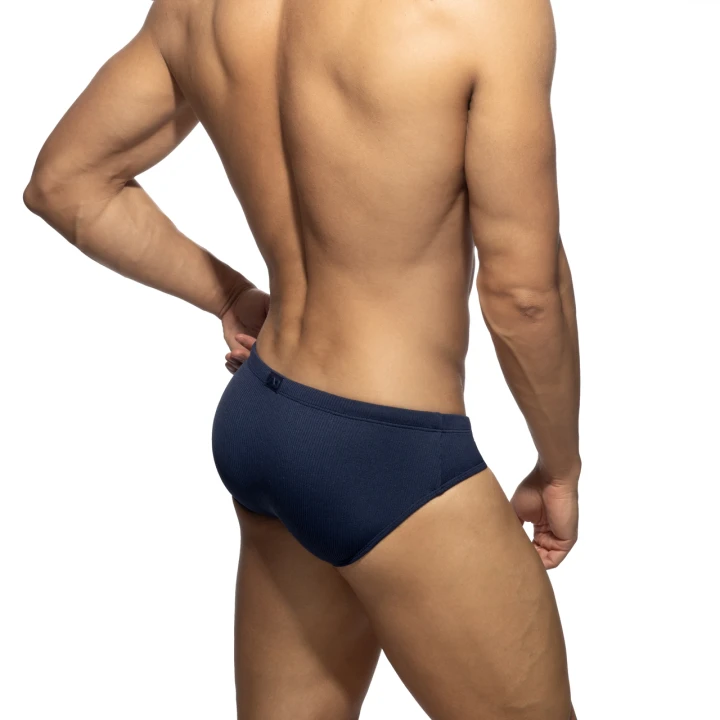 Slipy kąpielowe Basic Rib Navy Addicted
