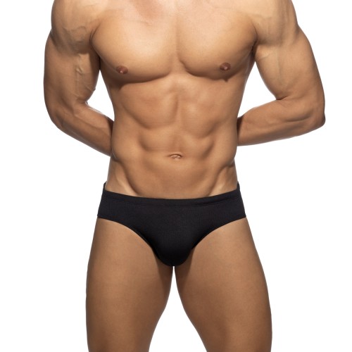 Slipy kąpielowe Basic Rib Black Addicted