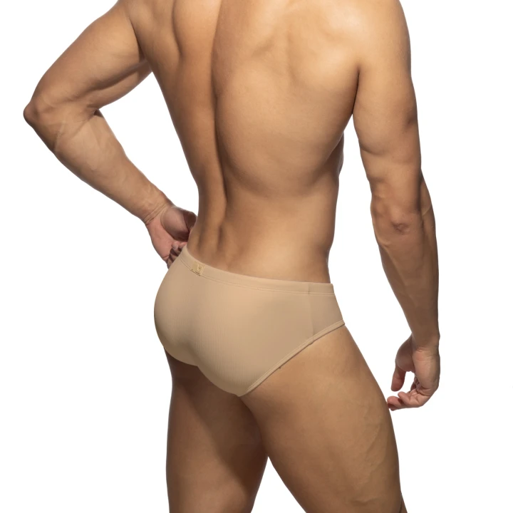 Slipy kąpielowe Basic Rib Beige Addicted
