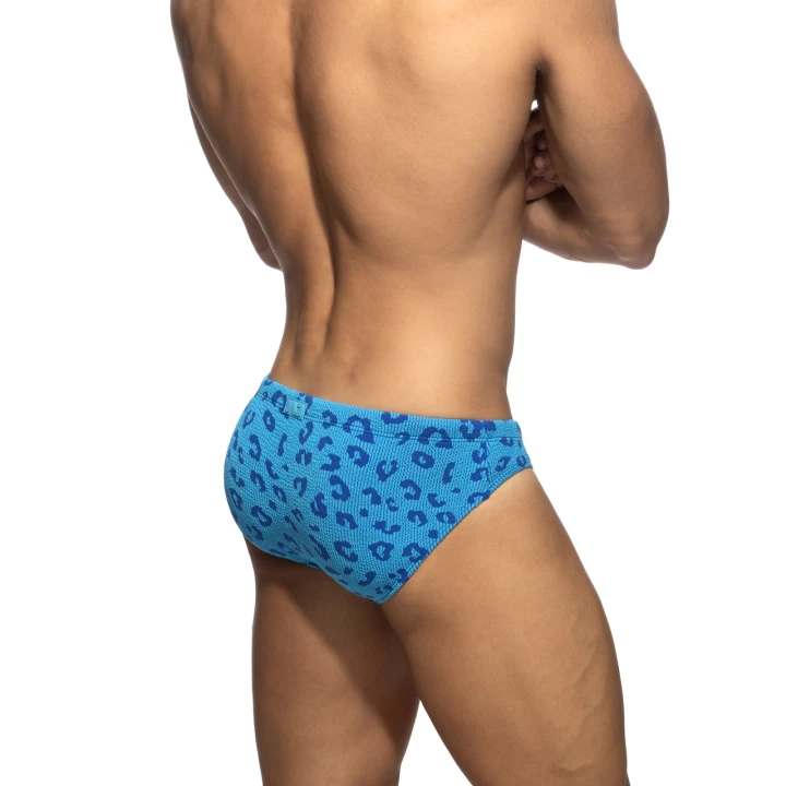 Slipy kąpielowe Fantasy Leopard Royal Blue Addicted