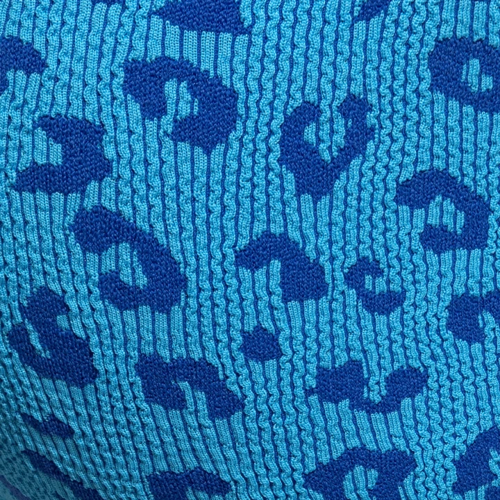 Slipy kąpielowe Fantasy Leopard Royal Blue Addicted