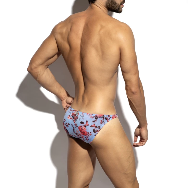 Figi męskie Striped-Floral Sky Blue ES Collection