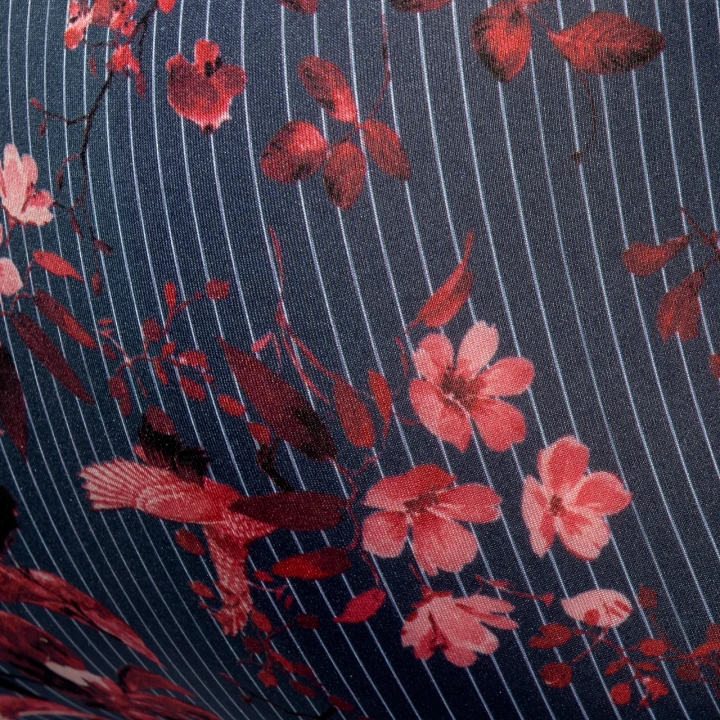 Stringi męskie Mini Striped-Floral Navy ES Collection