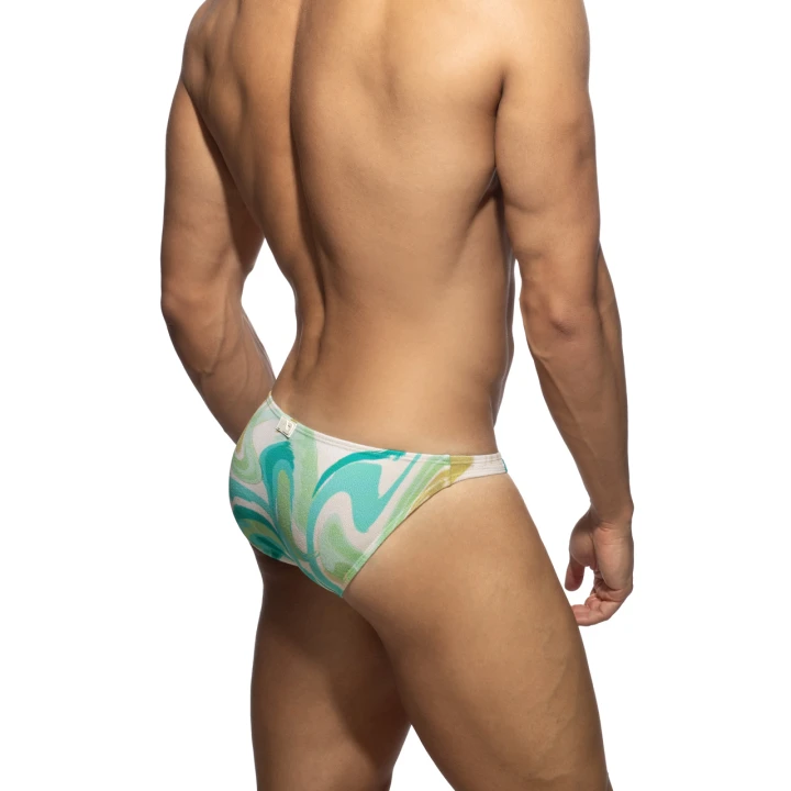 Bikini kąpielowe męskie Abstract Terrycloth Green Addicted