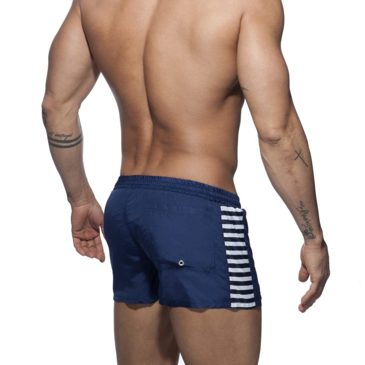 Granatowe szorty kąpielowe Sailor Stripes Navy Addicted