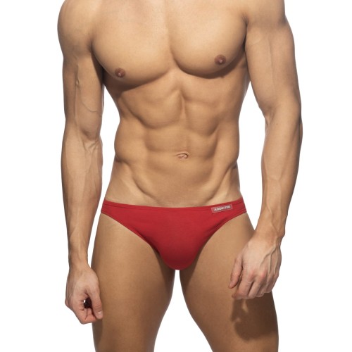 Czerwone Slipki męskie Cotton Bikini Red Addicted