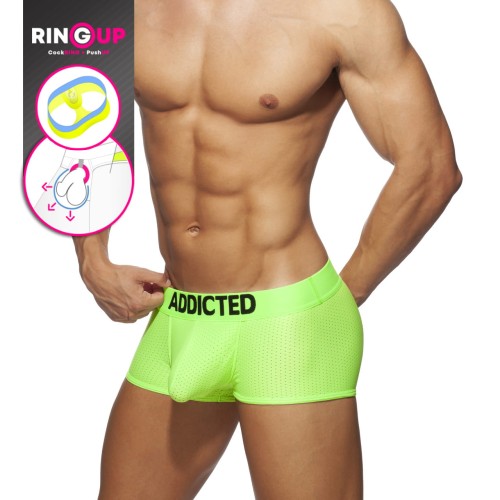 Bokserki Rung Up Neon Mesh Green Addicted