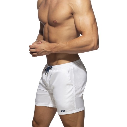 Kąpielówki męskie z długą nogawką Basic White Addicted