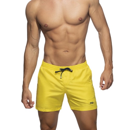 Kąpielówki męskie z długą nogawką Basic Yellow Addicted
