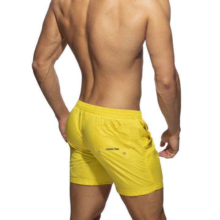 Kąpielówki męskie z długą nogawką Basic Yellow Addicted
